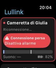 Lullink su Apple Watch: allarme «Connessione persa»
