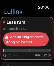 Lullink på Apple Watch: larmet ”Anslutningen bröts”