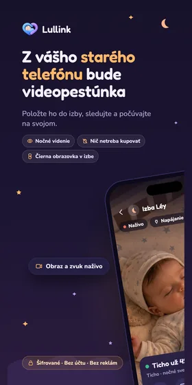 Z vášho starého telefónu bude videopestúnka. Položte ho do izby, sledujte a počúvajte na svojom.